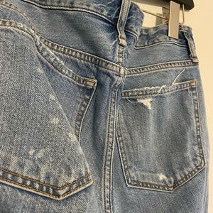 Abercrombie low rise ripped jeans